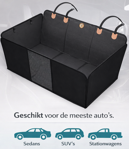 “SafePaws™ Achterbankbeschermer voor honden – veilig reizen zonder vieze autostoelen