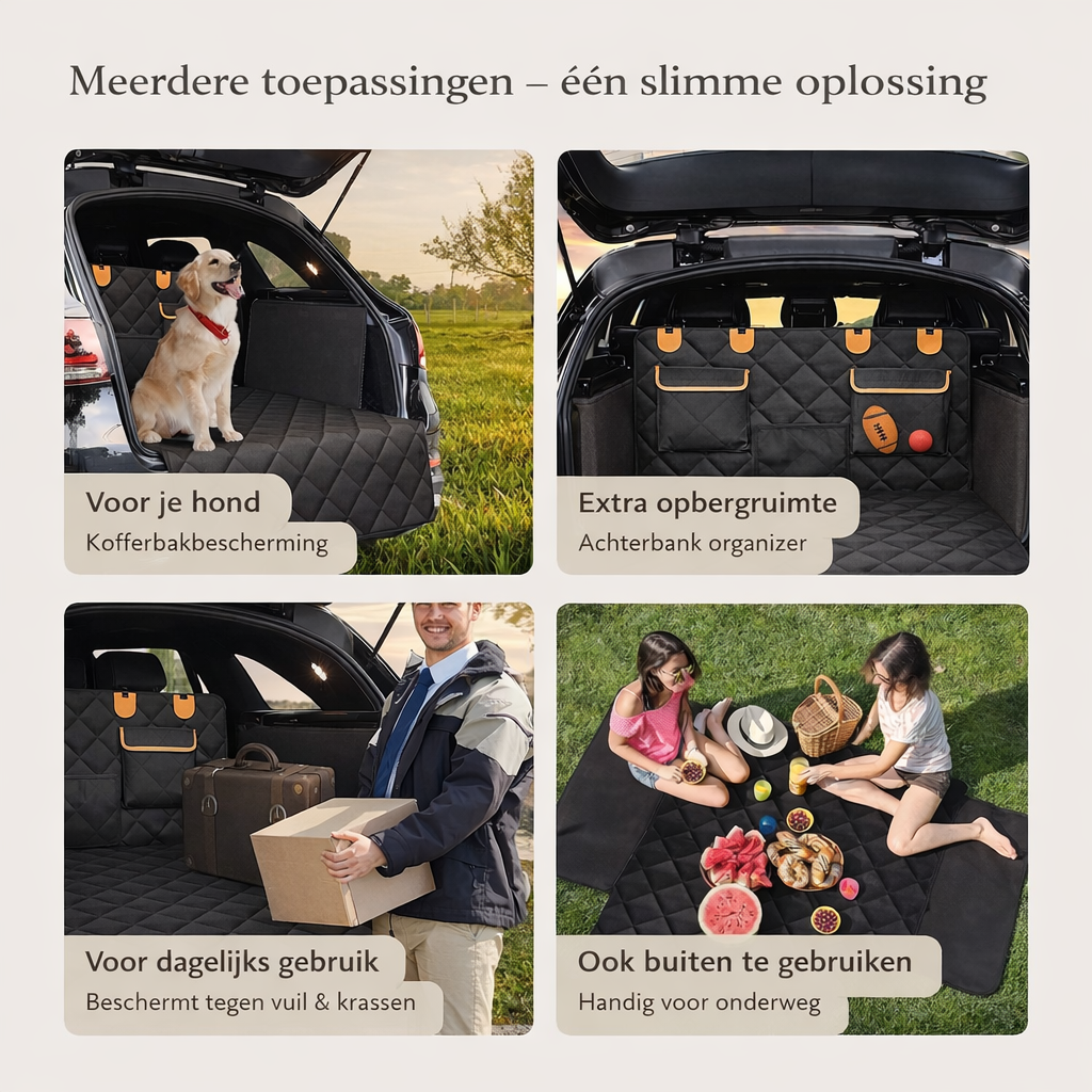 SafePaws™ Kofferbakmat voor Honden Waterdicht & Krasbestendig
