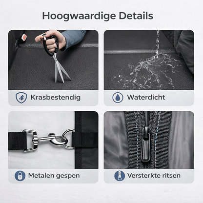“SafePaws™ Achterbankbeschermer voor honden – veilig reizen zonder vieze autostoelen